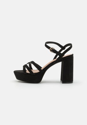 Platform sandals - black