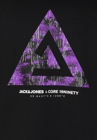 Jack & Jones TRIANGLE  CREW NECK  - T-shirts med print - black