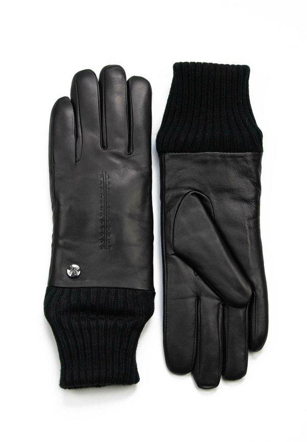 MILOU - LAMMFELL - Fingerhandschuh - schwarz