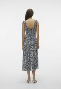 Vero Moda VMMENNY SMOCK CALF  - Dnevna haljina - navy blazer