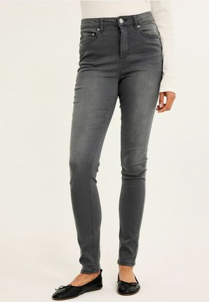 SUPER SLIM HIGH WAIST - Jeans Slim Fit - silver grey