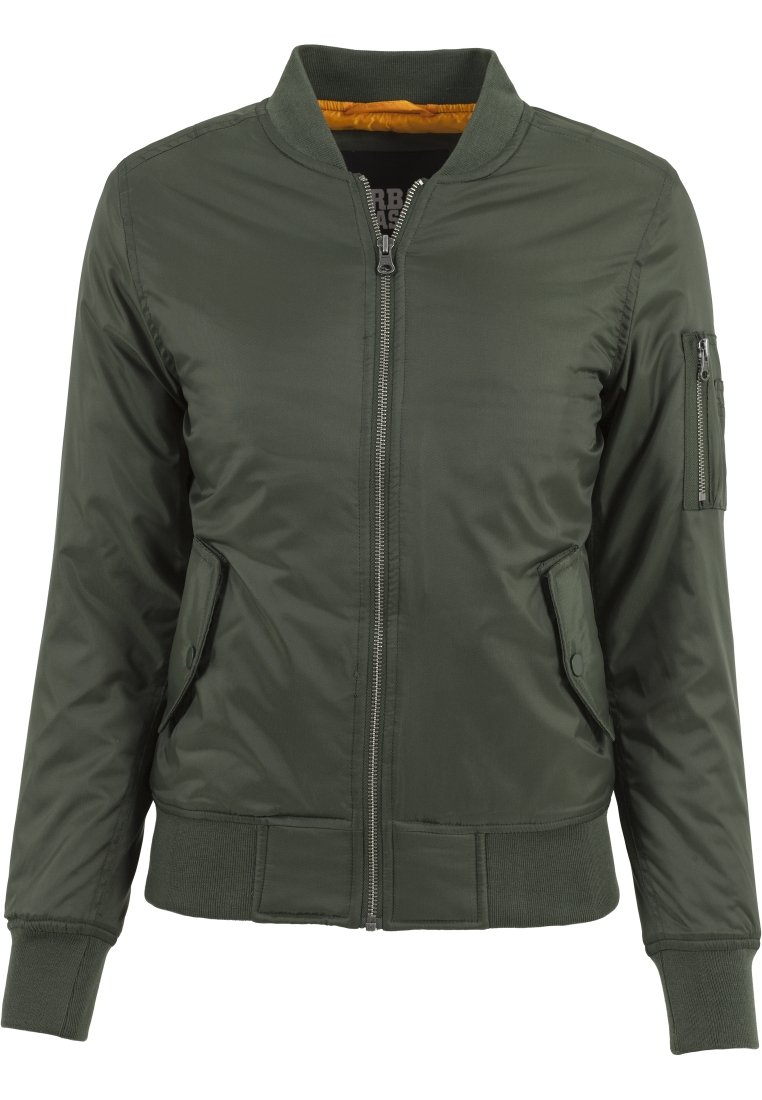 Urban Classics - Bomber dzseki - olive, Nagyítás