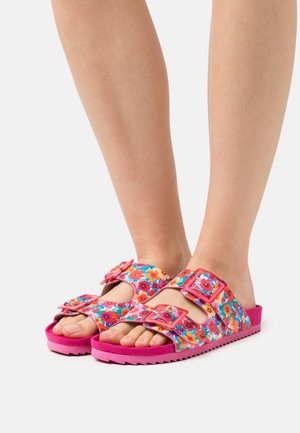 BIO WITH PRINTED UPPER - Slippers - fuchsia
