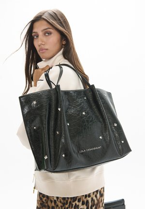 LOLA CASADEMUNT, WOMEN - Bolso shopping - metallic black