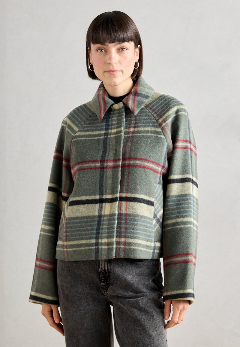 Scotch & Soda BOXY SHIRT JACKET - Light jacket - thyme