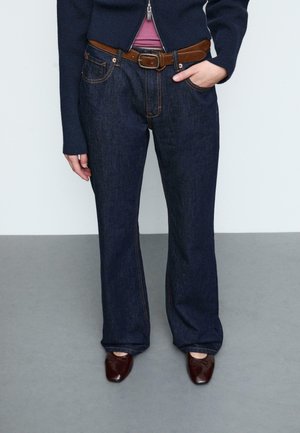 Jeans a zampa - mottled dark blue