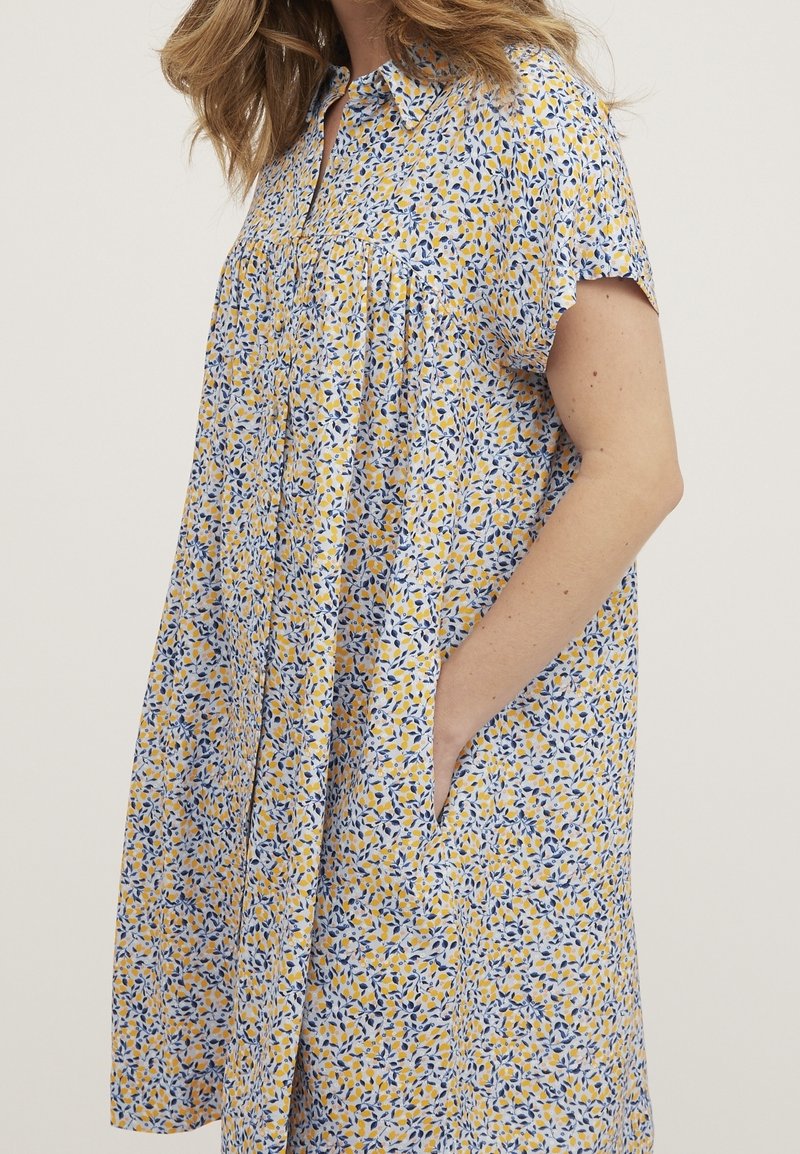 oliver bonas shirt dress Embroidered Cotton Green Shirt Mini Dress