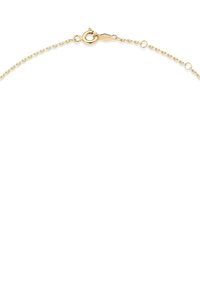Gouden armband met een delicate kettingontwerp met ovale schakels, een veersluiting en een gladde, glanzende afwerking. Eenvoudige en elegante stijl.