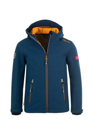 TROLLKIDS, KIDS TROLLFJORD JACKET UNISEX - Outdoor jacket - mystic blue/golden yellow