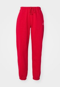 JORDAN BROOKLYN FLEECE - Joggebukse - gym red/white