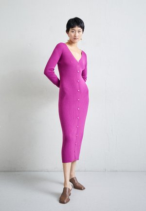 Emporio Armani CARDIGAN - Φόρεμα-πουλόβερ - fucsia intenso