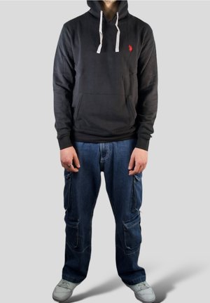 Felpa con cappuccio - black