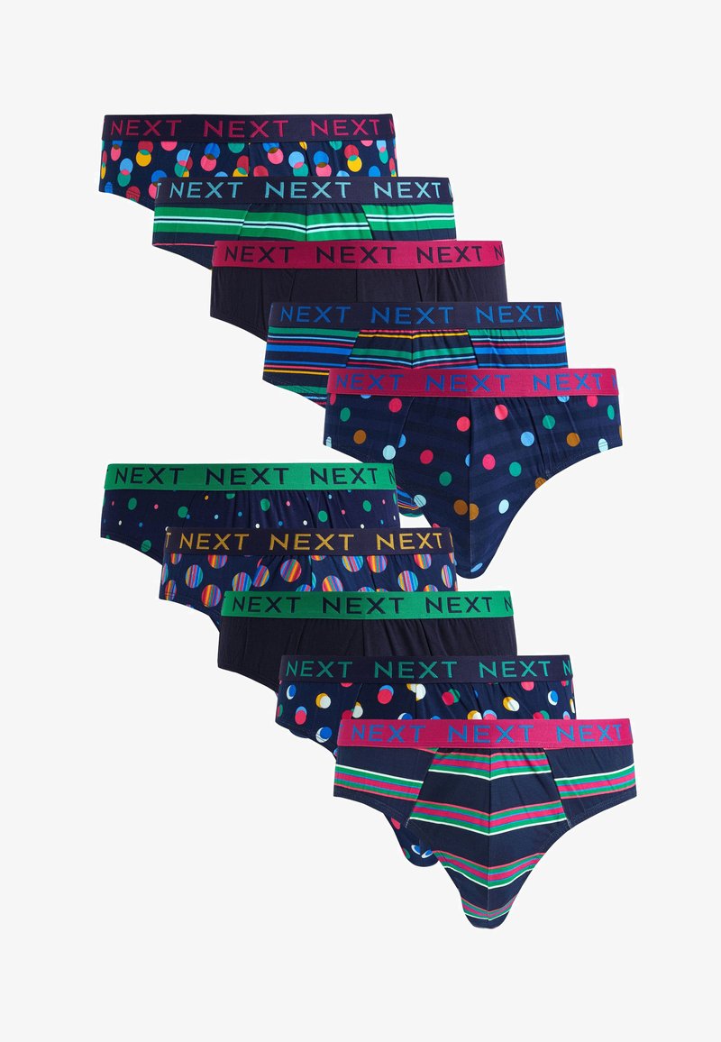Next TEN PACK - Boxer alsónadrág - navy spot stripe