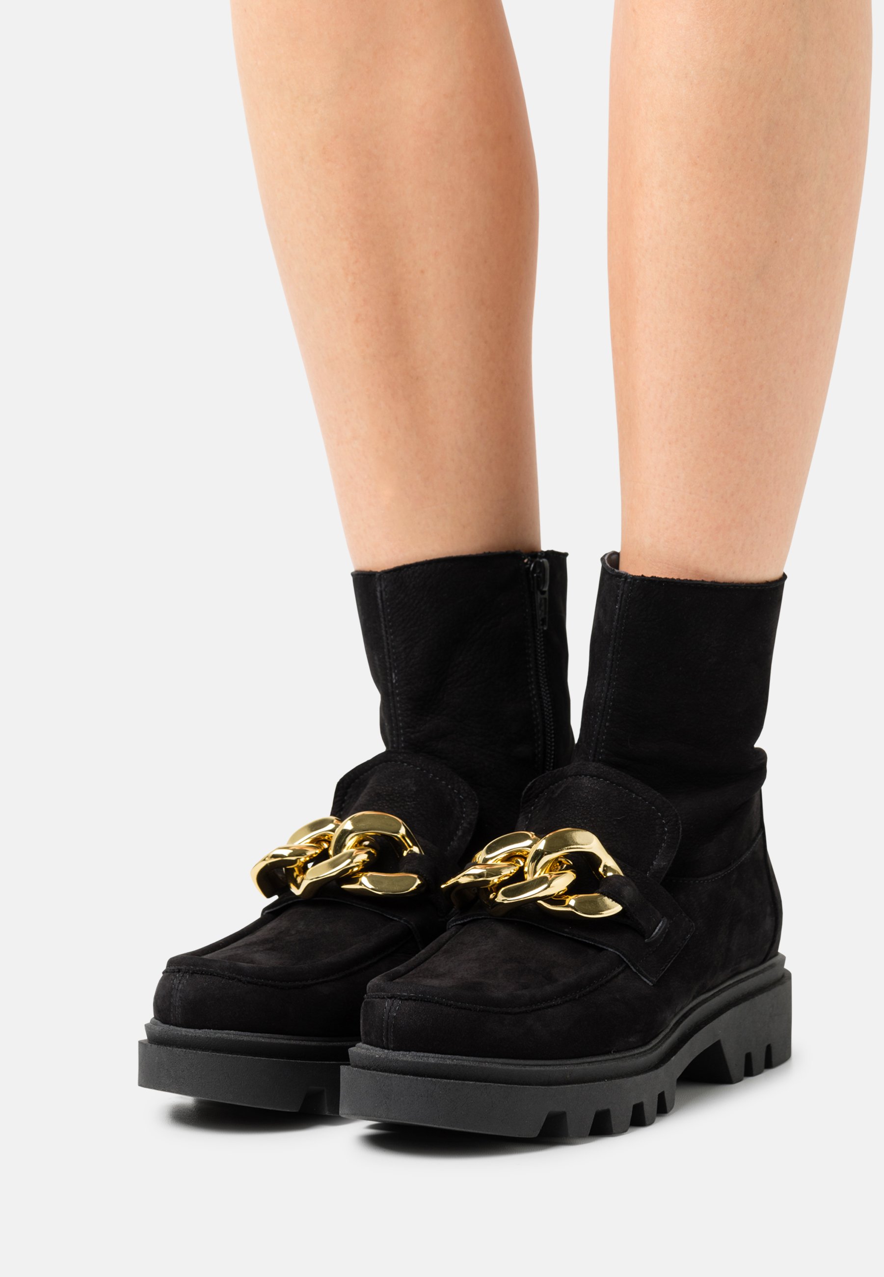 Kanna KIARA - Enkellaarsjes met plateauzool - black/zwart - Zalando.nl
