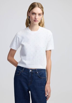 HOTFIX PRINTED PLUSH  - T-shirt print - ecru