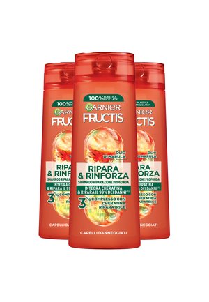 Garnier GARNIER SHAMPOO RIPARA&RINFORZA PER CAPELLI DANNEGGIATI - 3 PACK - Shampoo - trasparente