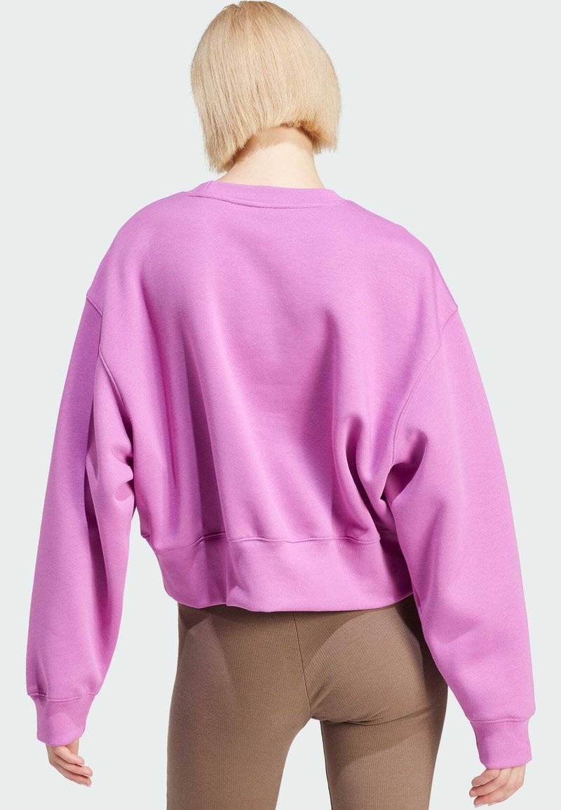 adidas essential crew light purple