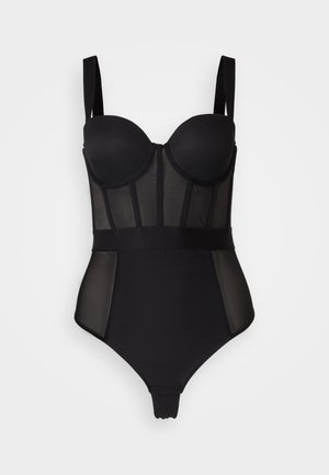 DKNY Intimates SHEERS CUPPED STRAPLESS - Glaustinukė - black