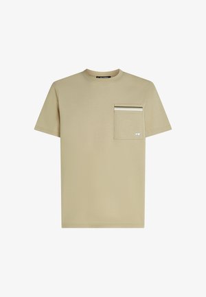 KARL LAGERFELD, IKON STRIPE POCKET - Basic póló - twill