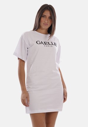GAeLLE, GA9253 - Vestido camiseta - bianco