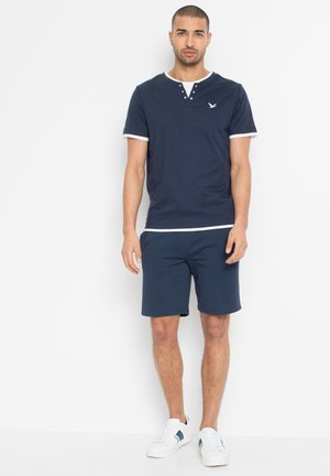 bonprix 2 IN 1 KURZARM 2ER PACK - T-shirt imprimé - blue