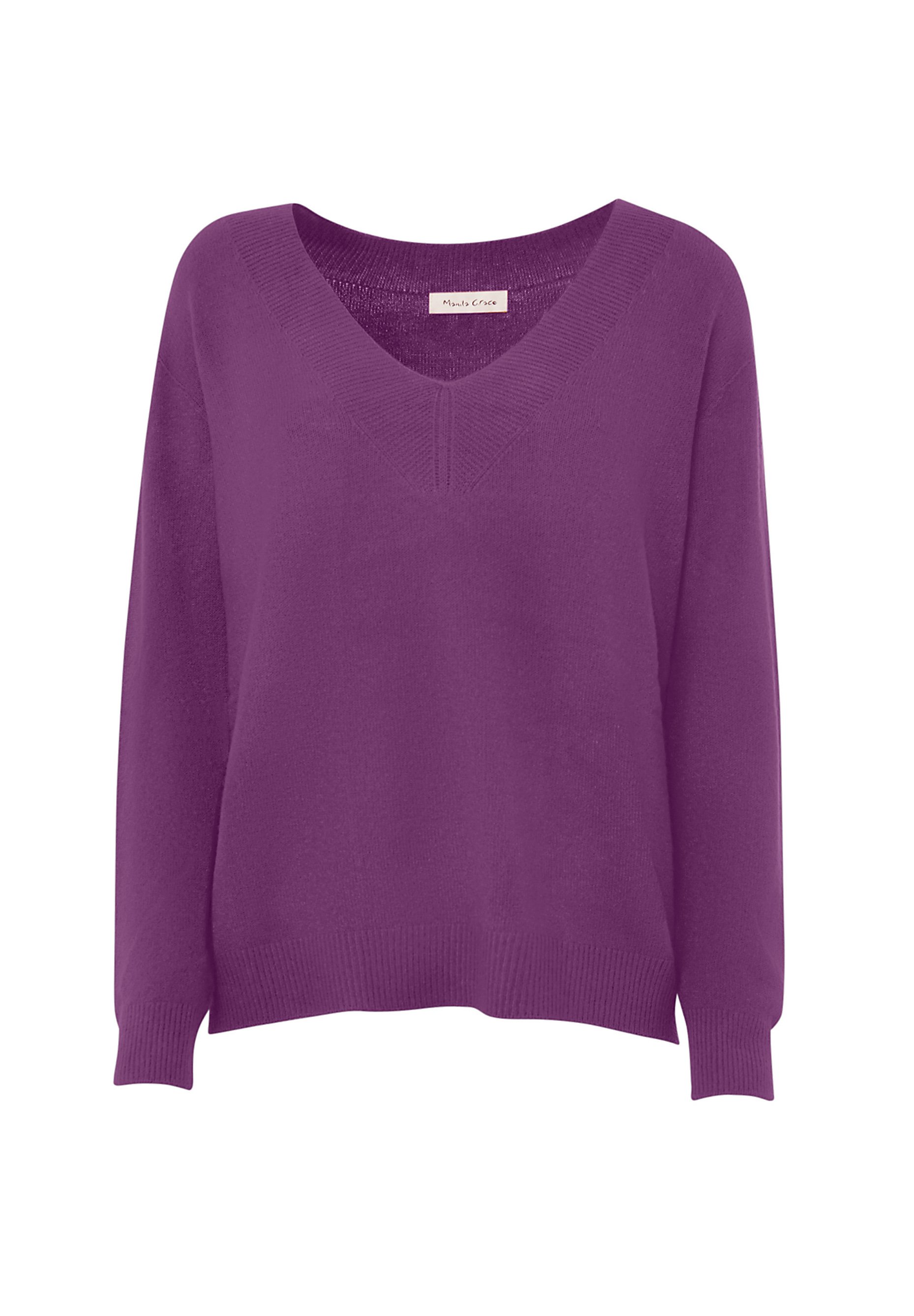 Pull Manila Grace Taille M Noir Et Beige En Laine Mélangée - Neuf Sans étiquettes