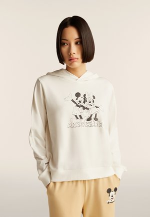 CON CAPPUCCIO COMFORT FIT MICKEY  MINNIE - Jersey con capucha - white