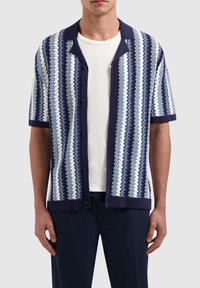 Pure Path REGULAR FIT SHORT SLEEVE - Overhemd - navy