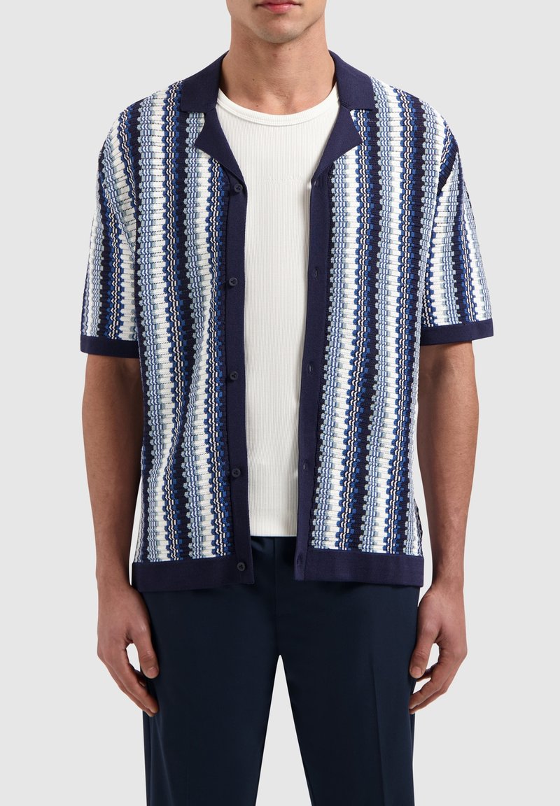 Pure Path REGULAR FIT SHORT SLEEVE - Overhemd - navy