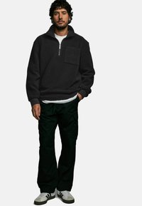 Next ZIP - Pulover din fleece - black