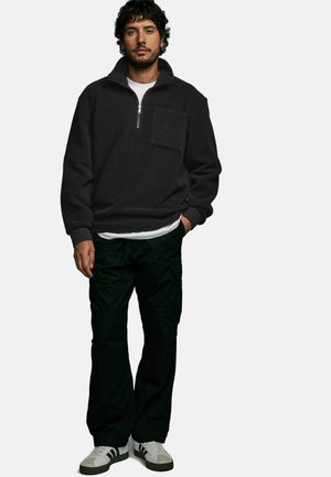 Next ZIP - Fleecová mikina - black
