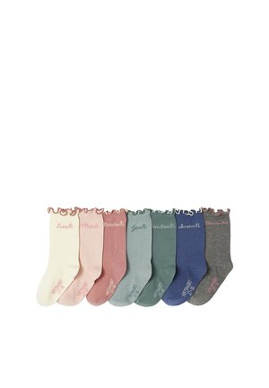 7ER-PACK WOCHENTAGE - Socks - blush