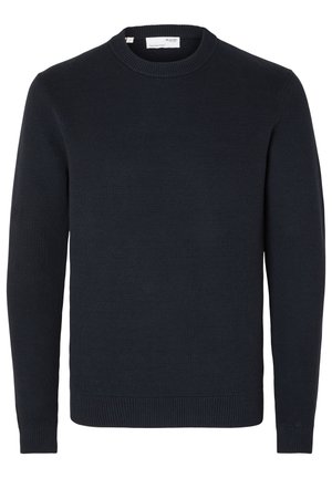 Selected, SLHDANE STRUCTURE CREW NECK - Striktrøje - sky captain