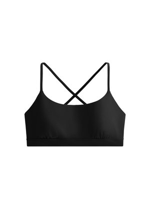 OYSHO COMFORTLUX LIGHT-SUPPORT WITH CROSSOVER STRAPS - Sportski grudnjak s blagom potporom - black