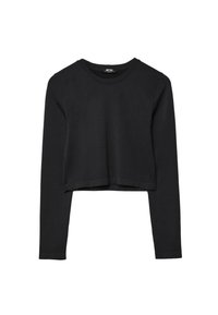 CROPPED - Langærmet T-shirt - black