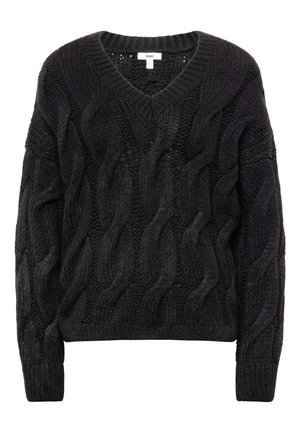 Mavi V NECK  - Strickpullover - black