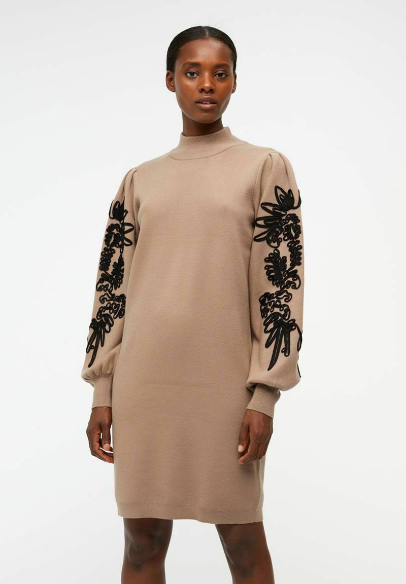 Object OBJJOANA - Trui - black/beige Object OBJJOANA - Trui - black/beige