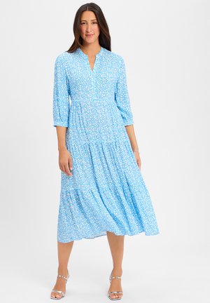 Shirt dress - blau/weiß