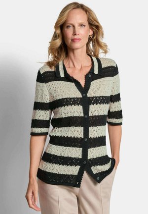 PETITE AJOUR IN MARITIMEN LOOK - Gilet - stone/black patterned