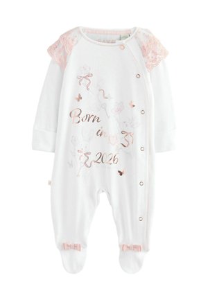 REGULAR FIT - BORN IN 2026 BUNNY - Sleep suit - white