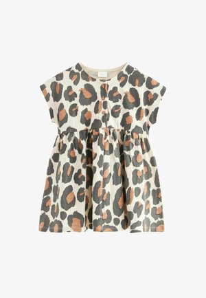 Next SHORT SLEEVE REGULAR FIT - Vestito di maglina - animal