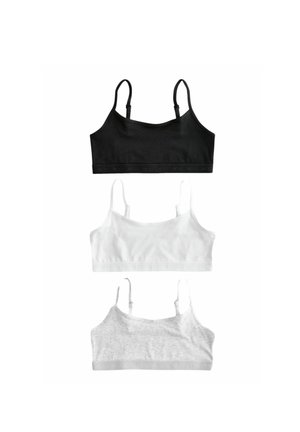 REGULAR FIT - STRAPPY CROP 3 PACK  - Bustier - black white