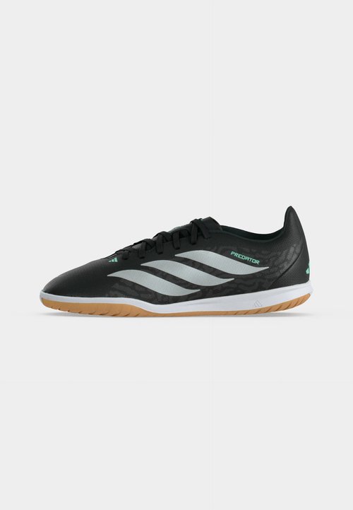 adidas PREDATOR CLUB SALA INDOOR KIDS UNISEX - Indoor football boots - core black/silver-coloured metallic/pulse mint — photo 2