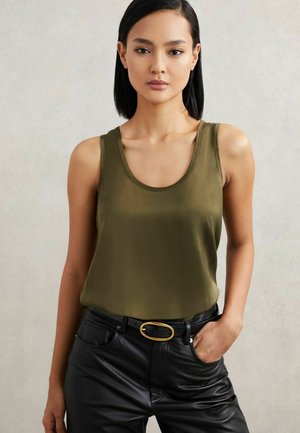 REGULAR FIT - Top - khaki green