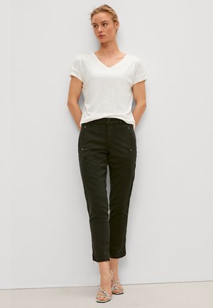 SLIM-MIX - Spodnie materiałowe - black