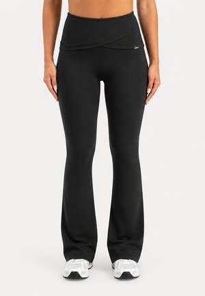 Smilodox, FLARED HIGH WAIST LEGGINGS FLOREA - Leggings - schwarz