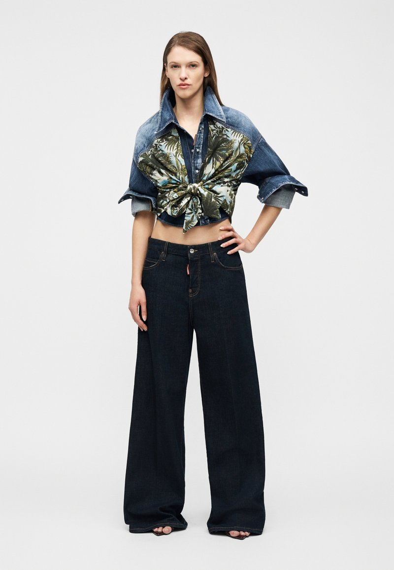 Chemisier Dsquared2 En Laine Noire Transparente - Taille XS (US) / 38 (IT), Manches Courtes, Neuf Sans étiquette