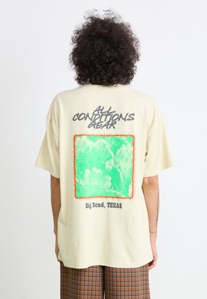TEE CACTUS - T-shirt imprimé - light khaki