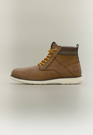 Jack & Jones, JFWDENVER BOOT - Боти с връзки до глезена - cappuccino