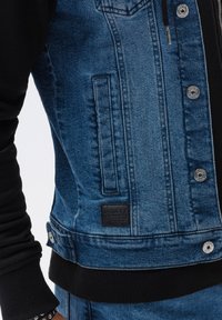 Ombre WITH HOOD  - Jeansjacka - blue black